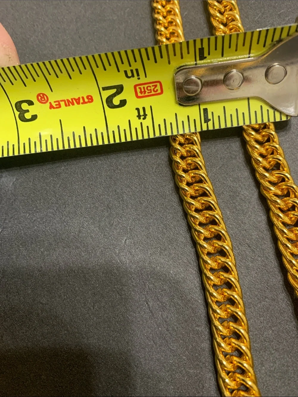 Gold-Tone Cuban Link Chain Necklace